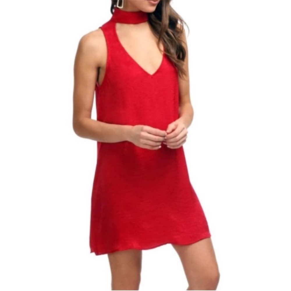 Show Me Your MuMu Red Friday Choker Dress